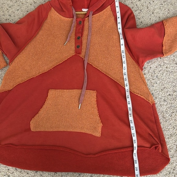 POL distressed patchwork orange size medium - Picture 5 of 6